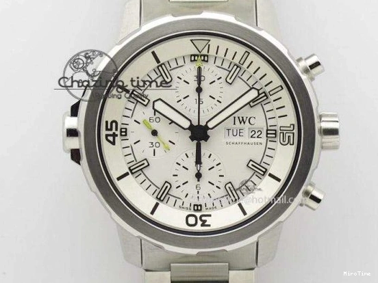 MIROTIME 0725 BestValue Aquatimer Automatic SS RSF 1:1 Best Edition White Orange Dial on SS Bracelet A 7072